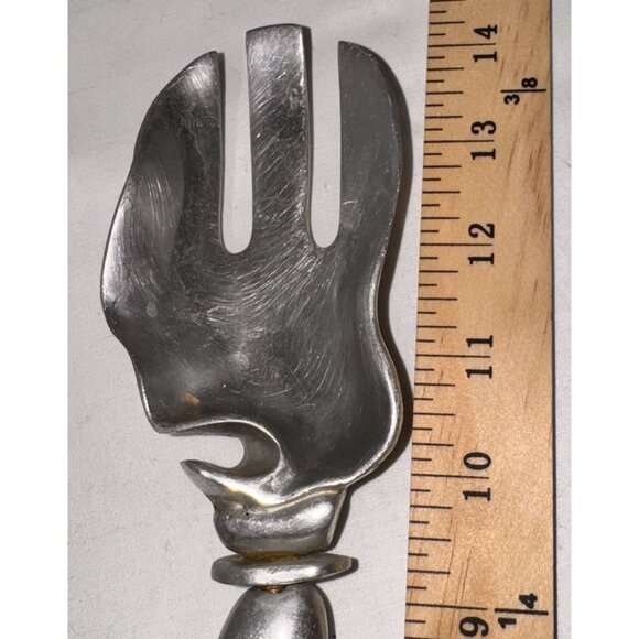 Seafood Salad Serving Utensil Sculpted Handles oyster clam - Picture 4 of 4